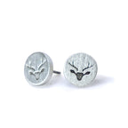 Untamed Antlers Silver Earrings