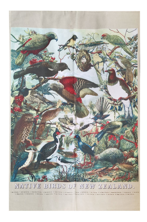 Tea Towel - NZ Prestige Native Birds