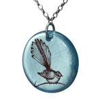 Glass Fantail Disc Pendant