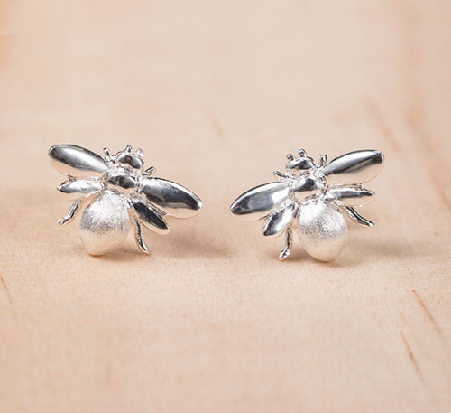 Sterling Silver Earrings - Honey Bee