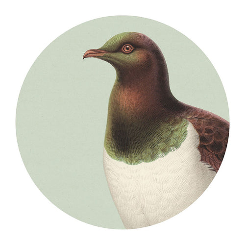 Placemat - Hushed Green Kereru