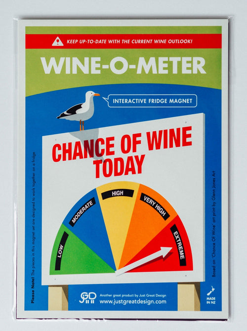 O Meter Fridge Magnets - Wine