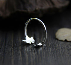 Sterling Silver Ring - Ginkgo Ring