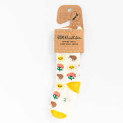 Merino Wool Knee High Socks Sunshine