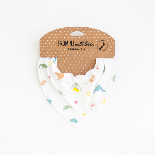 Kiwiana Cotton Bandana Bib