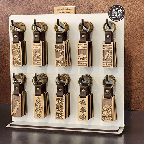 Bamboo Keyrings + Keychains