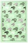 Tea Towel - Sketch Kiwi Mint