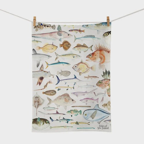 Fishes of New Zealand Tea Towel