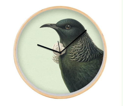 Hushed Green Tui Wooden Frame Clock