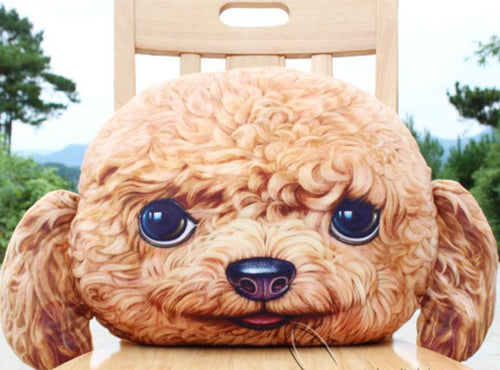 Dog Cushion Toy Poodle Dog