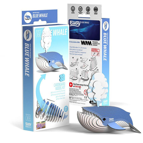 3D Cardboard Kit Set - Blue Whale