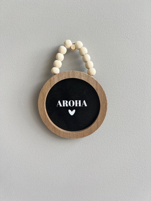 Home Decor - Wooden Disc Aroha