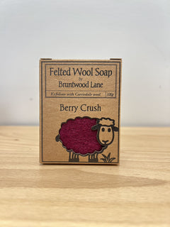 Felted Wool Soap - Berry Crush