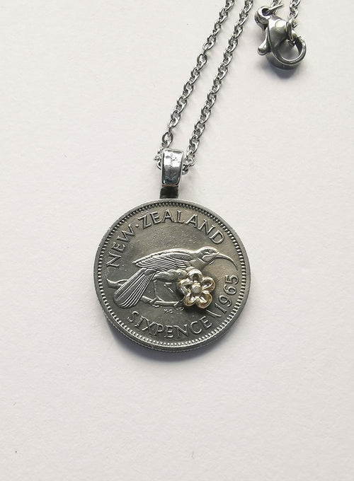 Re-minted Petite Coin Pendants - Sixpence