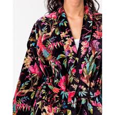 Kimono Velvet Paradise Black