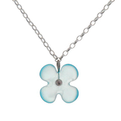 Glass Hydrangea Flower Pendant