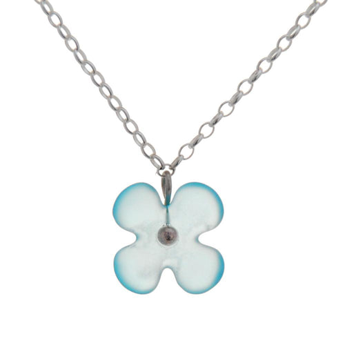 Glass Hydrangea Flower Pendant