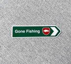 NZ Green Road Sign Magnet - Gone Fishing