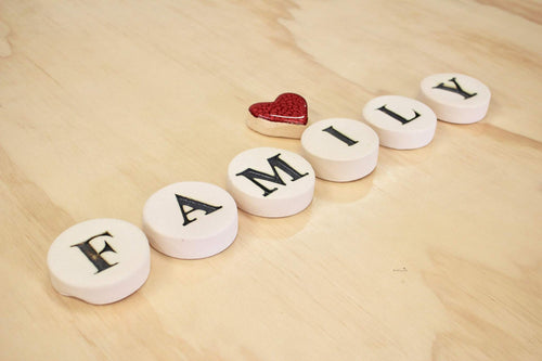 Ceramic Family Pebbles Set of 7