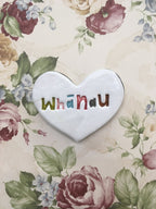 Ceramic Floating Heart Tile - Whānau