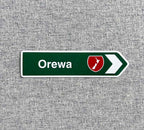 NZ Green Road Sign Magnet - Orewa