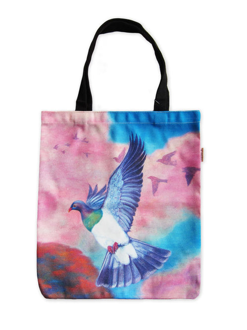 Tote Bag - Flying Wood Pigeon