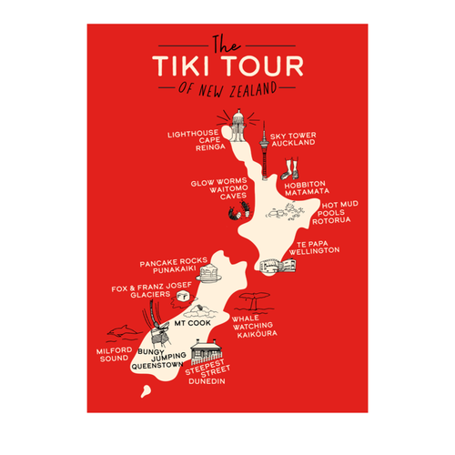 Tea Towel - Tiki Tour