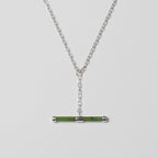 Nick Von K - Sterling Silver Pounamu Fob Chain Pendant