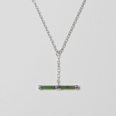 Nick Von K - Sterling Silver Pounamu Fob Chain Pendant