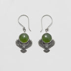 Pounamu Owl Guardian Earrings