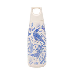 100% NZ Drink Bottle bridsong blue