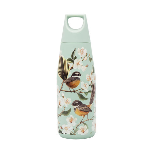 100% NZ Drink Bottle chatty fantail