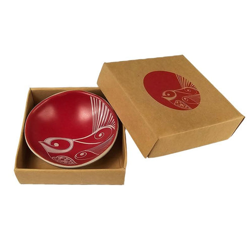 Piwakawaka Collection White on Red