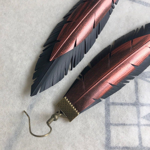 Upcycled Double Feathers with Crimp