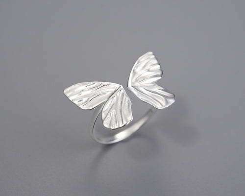 Sterling Silver Ring - Silver Butterfly