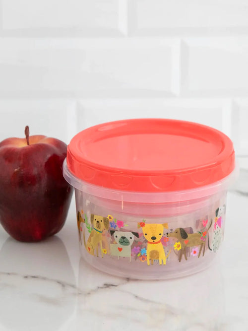 Set Of 3 Storage Containers - Dog