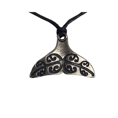 Pewter Pendant on Cord - W/Tail