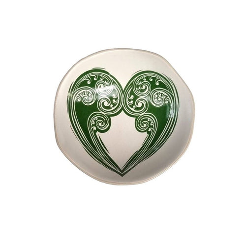 Aroha Fern Green and White - 7cm Porcelain Bowl