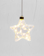 Clear Star Hanging Glass Light