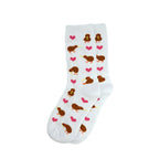 Cotton Socks Kiwi Heart - Kids