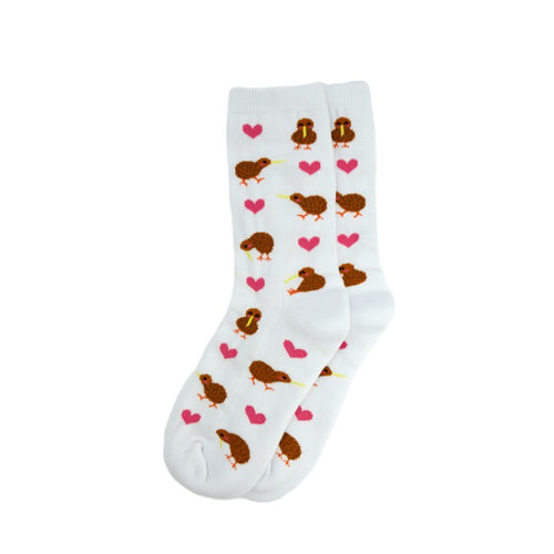 Cotton Socks Kiwi Heart - Kids