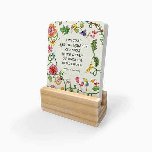 A Little Box of Flowers - 24 cards set & stand