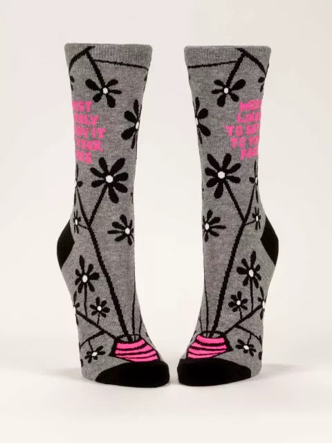 Women's Crew Socks - Say It To Your Face