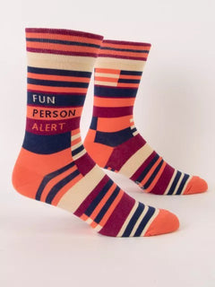 Men's Crew Socks - Fun Person Alert