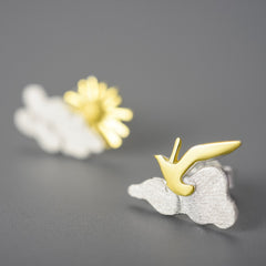 Sterling Silver Earrings - Chasing Your Dream
