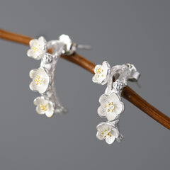 Sterling Silver Earrings - Manuka Flowers