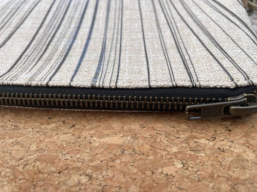 Cork Fabric Bag - Ti Kouka Black on Natural