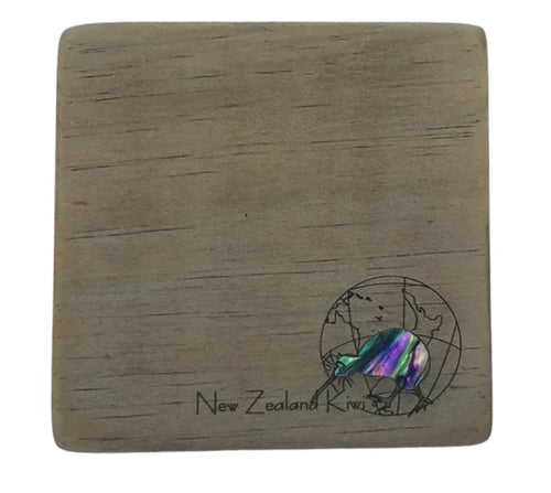 NZ Made Recyclewood Global Coaster