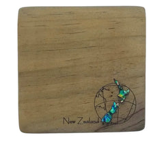 NZ Made Recyclewood Global Coaster