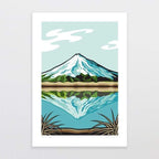 A4 Art Print - Mount Taranaki